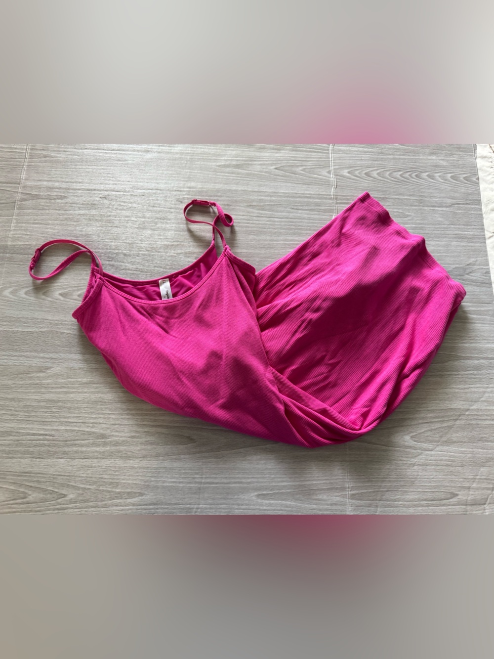 Sleeveless Midi Dress in Bright Pink - Picture 3 of 5